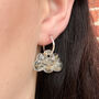 Resin Cloud Earrings With Dandelion Fluff, thumbnail 1 of 4