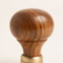 Set Of Two Plain Rosewood Door Knobs, thumbnail 4 of 10