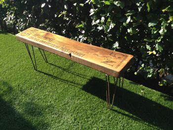 Personalised Retro Industrial Style Bench, 4 of 9