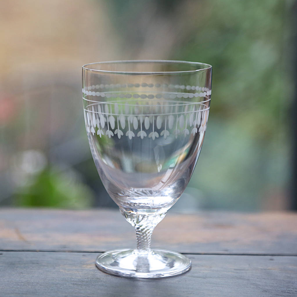 Set Of Six Ovals Design Bistro Wine Glasses, 1 of 3