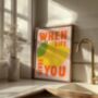 Life Lemons Quote Kitchen Wall Art Print Food Lover Gift, thumbnail 2 of 8