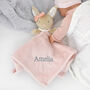 Personalised Bunny With Bow Comforter, thumbnail 3 of 7