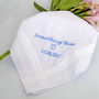 Something Blue Personalised Wedding Handkerchief, thumbnail 1 of 1