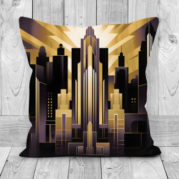 Urban Horizons Art Deco Hand Made Cushions Design Three, 4 of 8