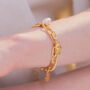 Gold Plated Pearl Starlight Multi Chain Bracelets, thumbnail 2 of 5