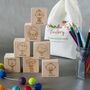 My Family Personalised Wooden Blocks, thumbnail 1 of 4