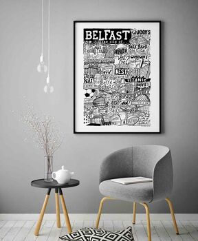 Belfast Landmarks Print, 3 of 10