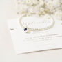 Sterling Silver September Birthstone Bracelet, thumbnail 3 of 8