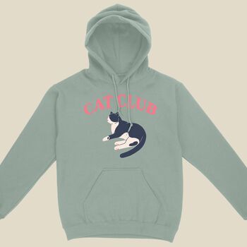 Cat Club Cute Women's Hoodie, 2 of 4