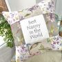 Best Nanny In The World Cushion, thumbnail 1 of 3