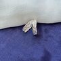 Sterling Silver Braided Twist Band Toe Ring, thumbnail 4 of 7