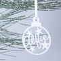 Personalised Star Christmas Bauble Decoration, thumbnail 9 of 12