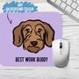 Wire Haired Dachshund Face Mouse Mat, thumbnail 2 of 4