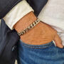 Men's Stainless Steel Sliced Curb Bracelet, thumbnail 1 of 6