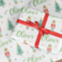 Nutcracker Personalised Christmas Wrapping Paper 685, thumbnail 3 of 4
