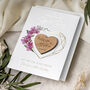 Luxury Geometric Orchid Foil Save The Date Magnets, thumbnail 1 of 9