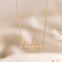 Personalised Name Necklace, Cursive Script In Gold Or Sterling Silver, thumbnail 6 of 11