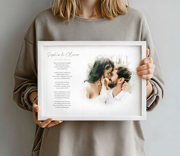 Personalised Wedding Poem Photo Print, 5 of 11