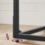 C Shaped Industrial Side Table With Metal Frame, thumbnail 7 of 10