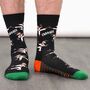 Carrate Men's Combed Cotton Funny Crew Socks, thumbnail 1 of 4