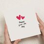 You And Me Valentines Card For Him Or Boyfriend, thumbnail 1 of 7
