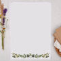 A4 Botanical Letter Writing Paper, thumbnail 1 of 4
