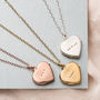 Personalised Heart Locket Necklace, thumbnail 1 of 11