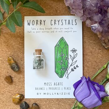 Worry Crystals Moss Agate, 2 of 2