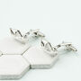 1st Anniversary Paper Boat Personalised Cufflinks, thumbnail 2 of 11