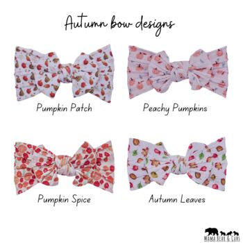 Autumn Pumpkin Bow Headbands, 3 of 7