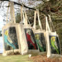 Turquoise Budgie Tote Bag, thumbnail 4 of 4