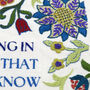 William Morris Beautifully Quote Embroidery Kit, thumbnail 4 of 12