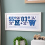 Rugby Stadium Coordinates Framed Print, thumbnail 2 of 2