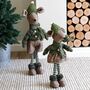 Olive Green Standing Christmas Matilda Mouse, thumbnail 2 of 4