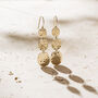 Textured Trio Drop Earrings, thumbnail 2 of 8