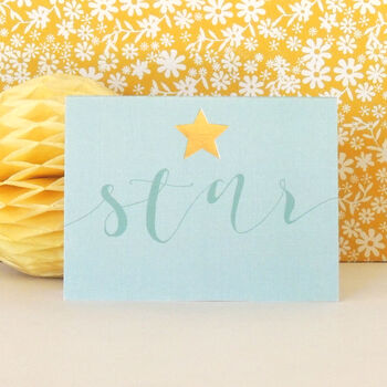 Mini Gold Foiled Star Card, 3 of 5