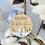 Our First Christmas Engaged Penguin Love Decoration, thumbnail 5 of 5