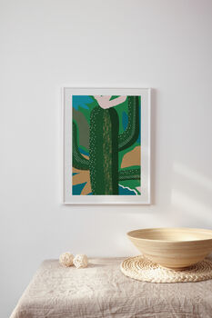 Cactus Jungle Abstract Wall Art Print, 4 of 8