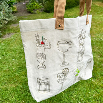 Stitch Your Cocktails Tote Bag, 3 of 9