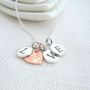 Personalised Sterling Silver Love Charm Necklace, thumbnail 3 of 4