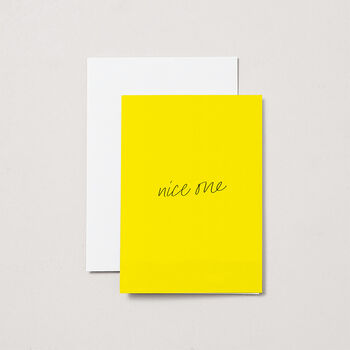 'Nice One' Congratulations Card, 2 of 3
