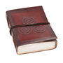 Indra Celtic Open Triskelion Leather Journal, thumbnail 6 of 10
