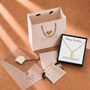 Personalised Oval Pendant Birth Flower With Engrave, thumbnail 8 of 8