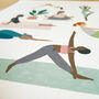 Breathe A3 Yoga Art Print, thumbnail 3 of 3