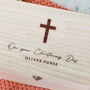 Personalised Christening Keepsake Box Gift For Baby Or Child With Engraved Cross, thumbnail 2 of 4