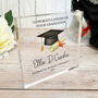 Personalised Acrylic Graduation Keepsake Block 10mm, thumbnail 1 of 3