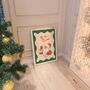 Tis The Season Santa Christmas Wall Art Print, thumbnail 4 of 6