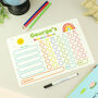 Personalised Kids Rewards Chart And Dry Wipe Pen, thumbnail 5 of 5
