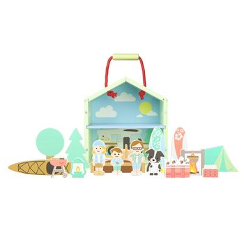 Wooden Camping Play Set Toddler Christmas Gift, 4 of 4