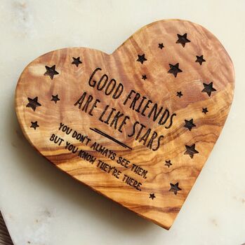 Personalised “Good Friends Are Like Stars” Wooden Plaque – Friendship Gift, 4 of 6